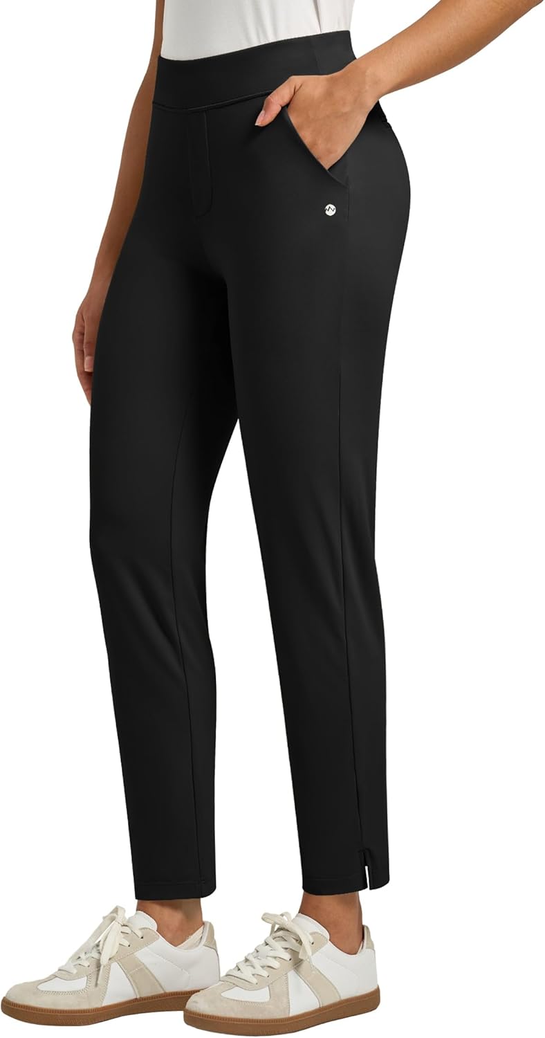 Willit Women's Golf Pants Ankle Travel Stretch Petite Pants for Casual Dress Work with 2 Pockets - Image 2