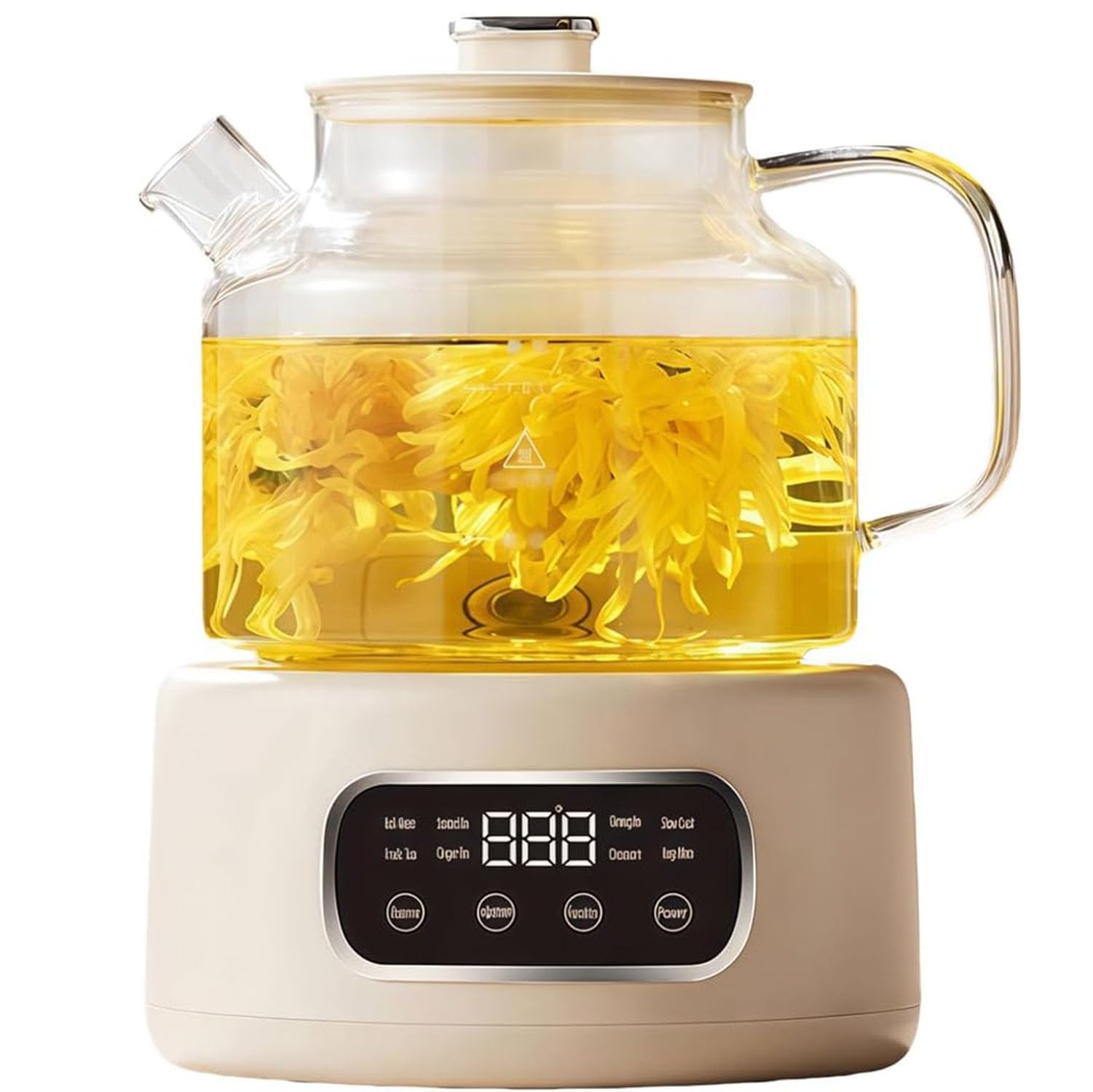 Pot de santé 1,2L en verre borosilicate 600W avec fonction de maintien au chaud