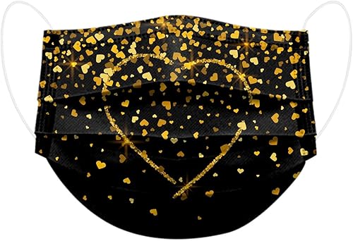 Miniatura 4 de Paquete de 50 mascarillas desechables para mujer día de San Valentín vacaciones parejas transpirables con filtro de 3 capas