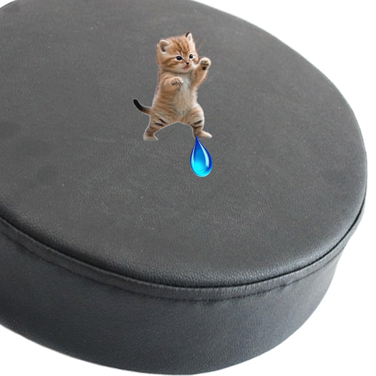 uyeoco Waterproof Memory Foam Round Seat Cushion 3/5/8cm Thick,25/30/35/40/45/50cm Round Stool Cushion, Circle Chair Pad with Removable Cover for Dining Kitchen Bar Chairs(Color 1,50X50X3cm)