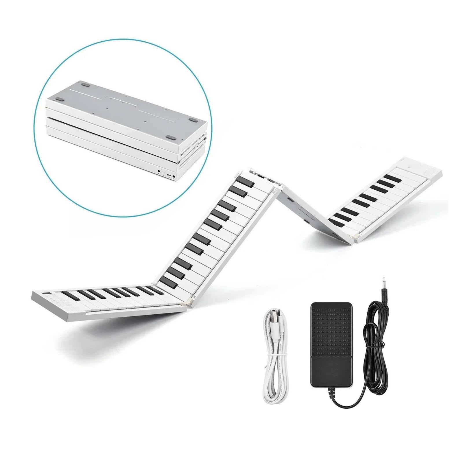Tastiera Elettronica Professionale 88 Keye Pianoforte Pieghevole Pianoforte Digitale Tastiera Elettronica Portatile