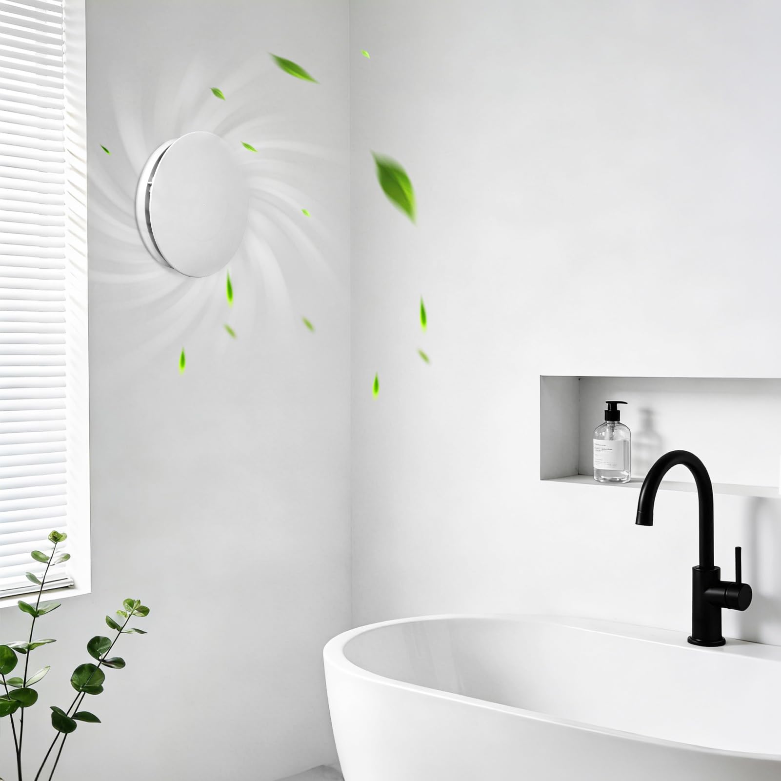 Ventilateur de salle de bain 100 mm télécommande contre la moisissure