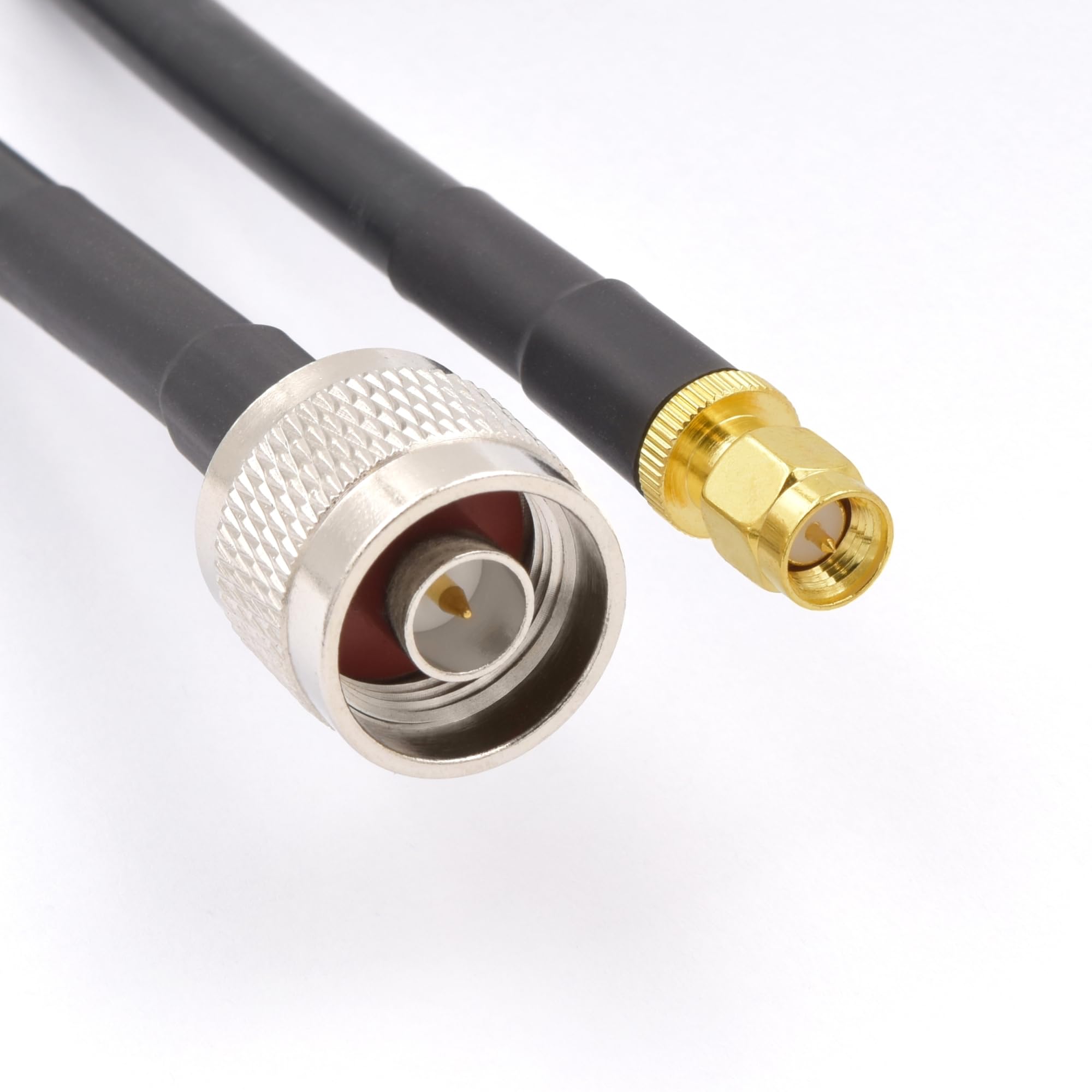RANGEFUL SMA to N Type Cable 3m 9.8ft Ultra Low Loss Coax Cable 5D-FB 7.5mm Extension Lead Black SMA Male to N Male Coaxial 50ohm for 4G 5G Router Aerial WIFI GPS Antenna - Image 3