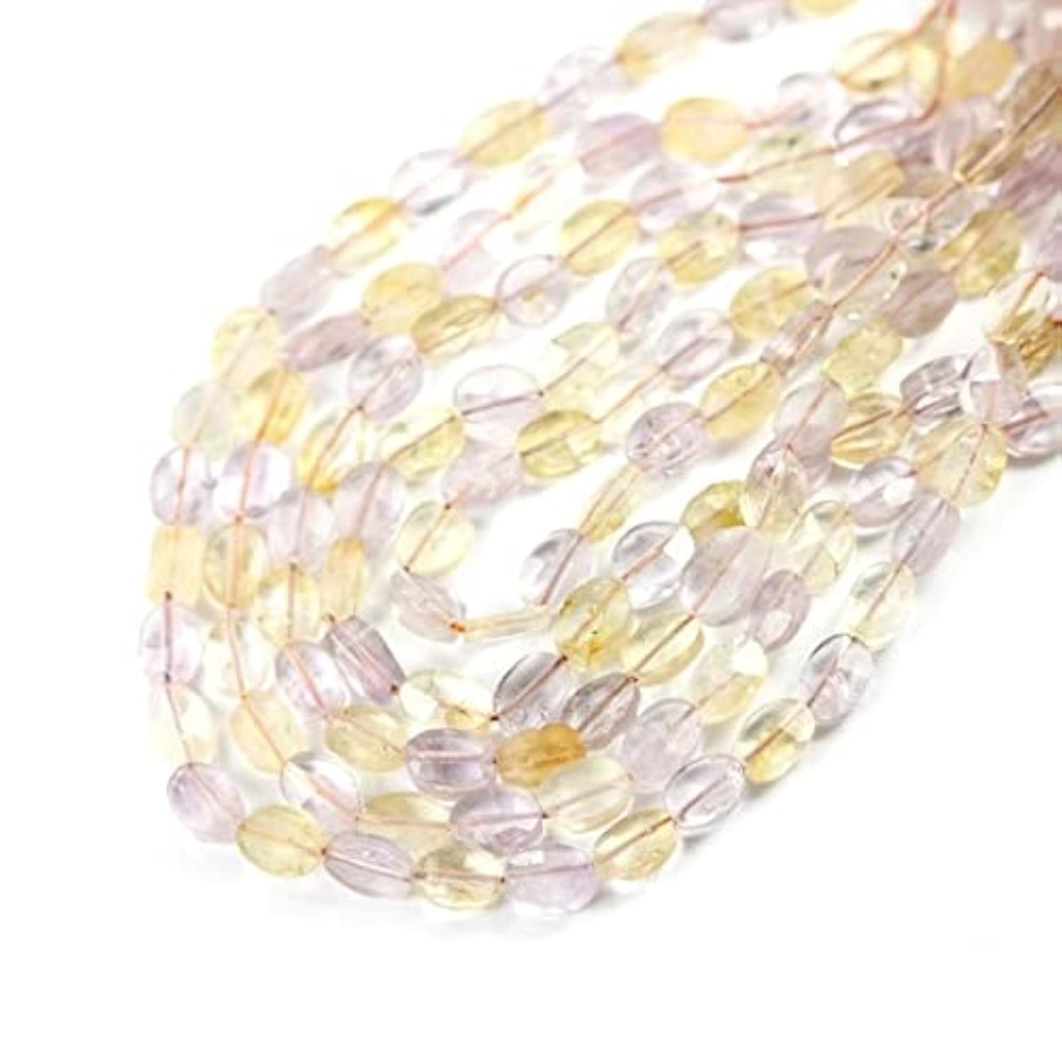 Amétrine facettée du Brésil en perles ovales LKBEADS pour la création de bijoux en gemmes