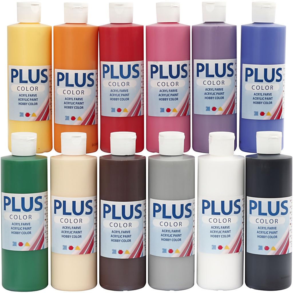 Peinture acrylique Plus Color pour réussir facilement vos projets de peinture sur toile et carton