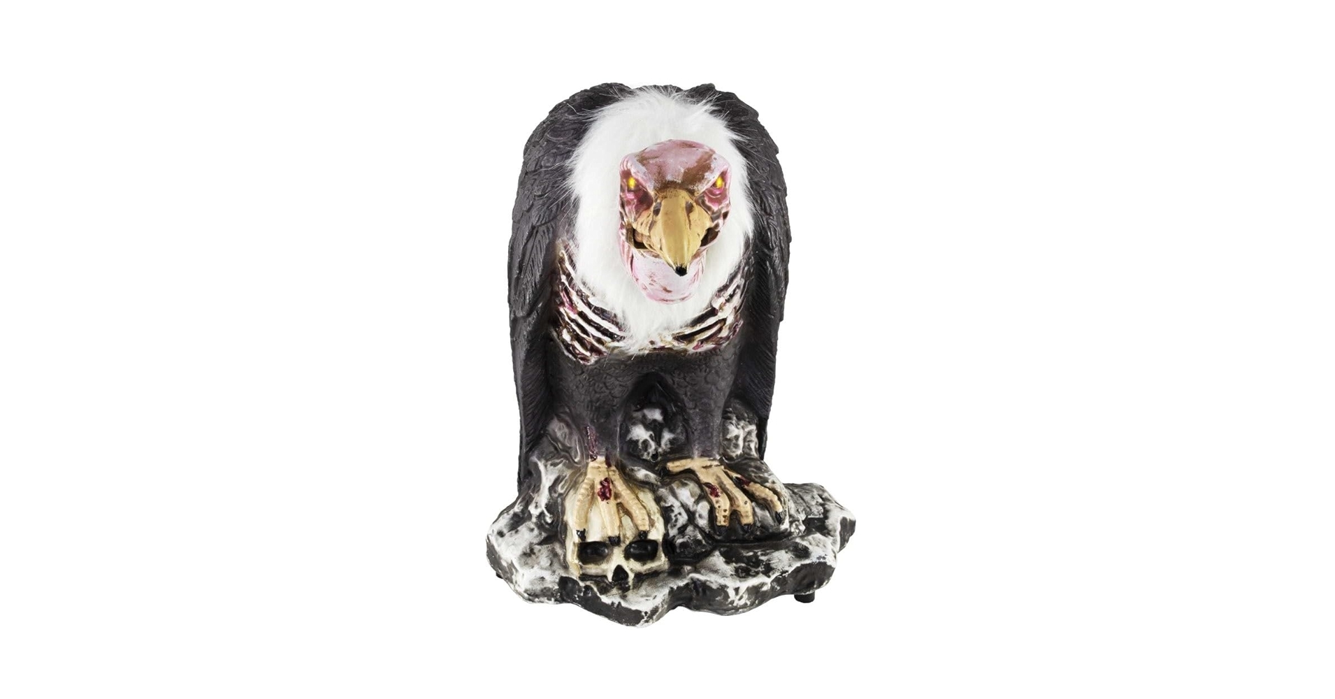Terrifying Multicolor Animatronic Light-Up Zombie Vulture