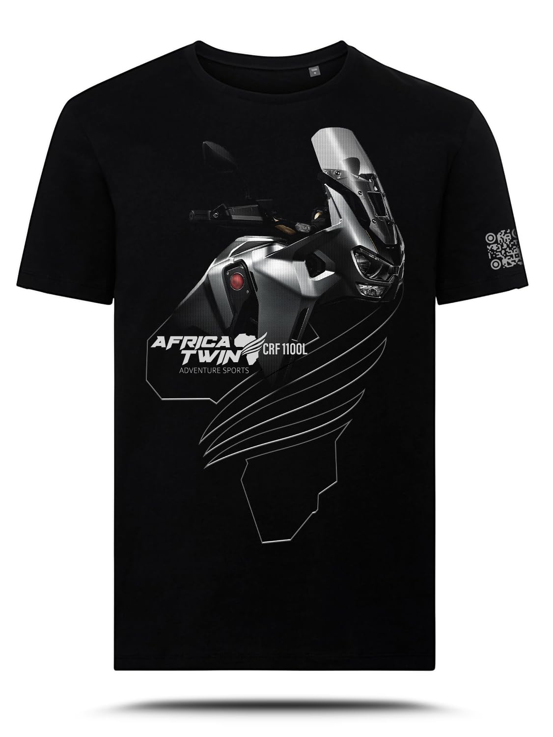 AZ Graphishop Graphishop koszulka kompatybilna z Africa Twin Adventure Sports CRF 1100L 2025 Iridium Grey TS-FM-213