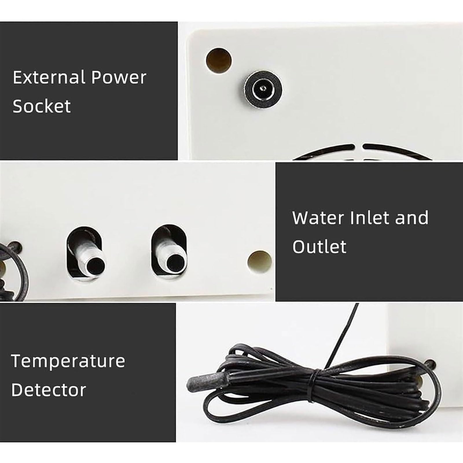 Enfriador de Agua for Acuario, máquina de enfriamiento de Agua for Tanque de Peces de 30 l con Dispositivo de Temperatura Constante de 10-40 ℃ y Kit de Bomba, diseño silencioso, for camarones de