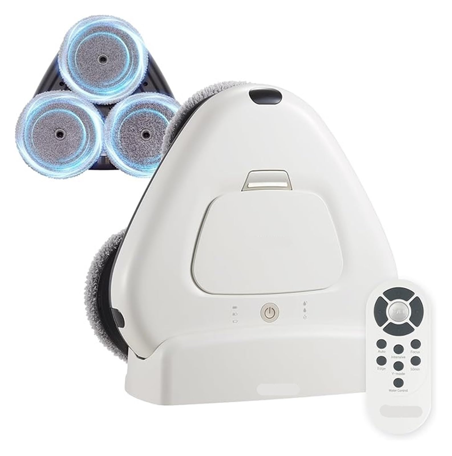 EWsdsfs Three-Spin Robot Mop - Ultra Quiet Smart Mopping Robot Cleaner Only | Powerful Stylish 3 Spin Wet Mop for Hard Floor