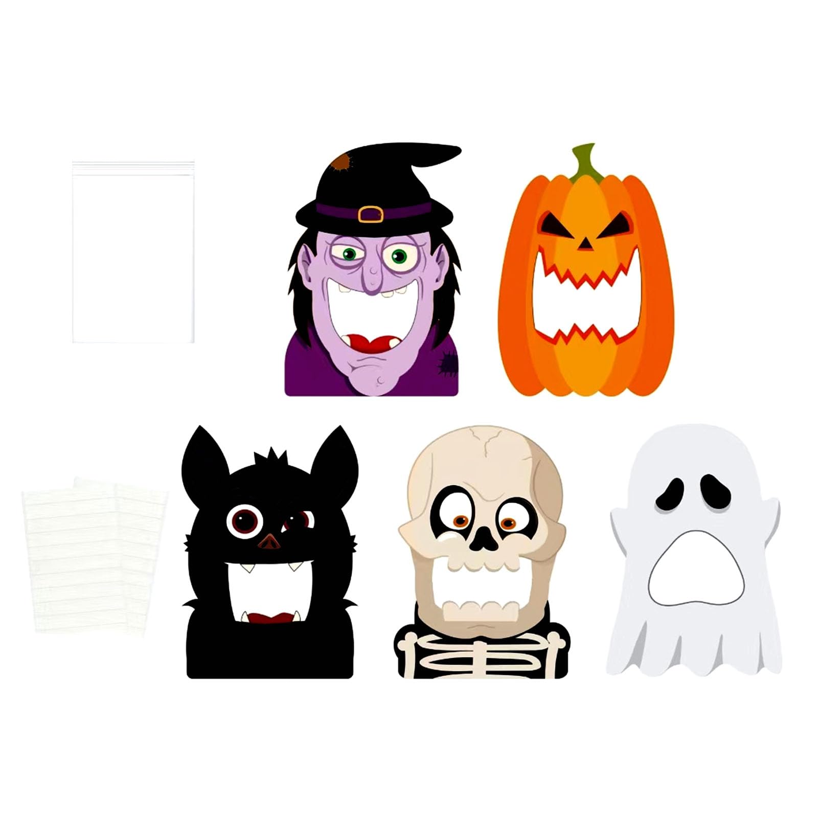 Jazuaiao Smooth Writing Bricklayer Jar Halloween Layouts with Vegetable Necromancer Manifestation Designs Great for Individualized Messages and Handicrafts Witch Manifestation Bat Designs
