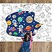 Outer Space Coloring Books for Kids Solar System Universe Giant Coloring Poster Large Coloring Tablecloth Huge Table Cover for Boys Girls Christmas Gift Birthday Party Supplies Favor 31.4 x 43.3 Inch