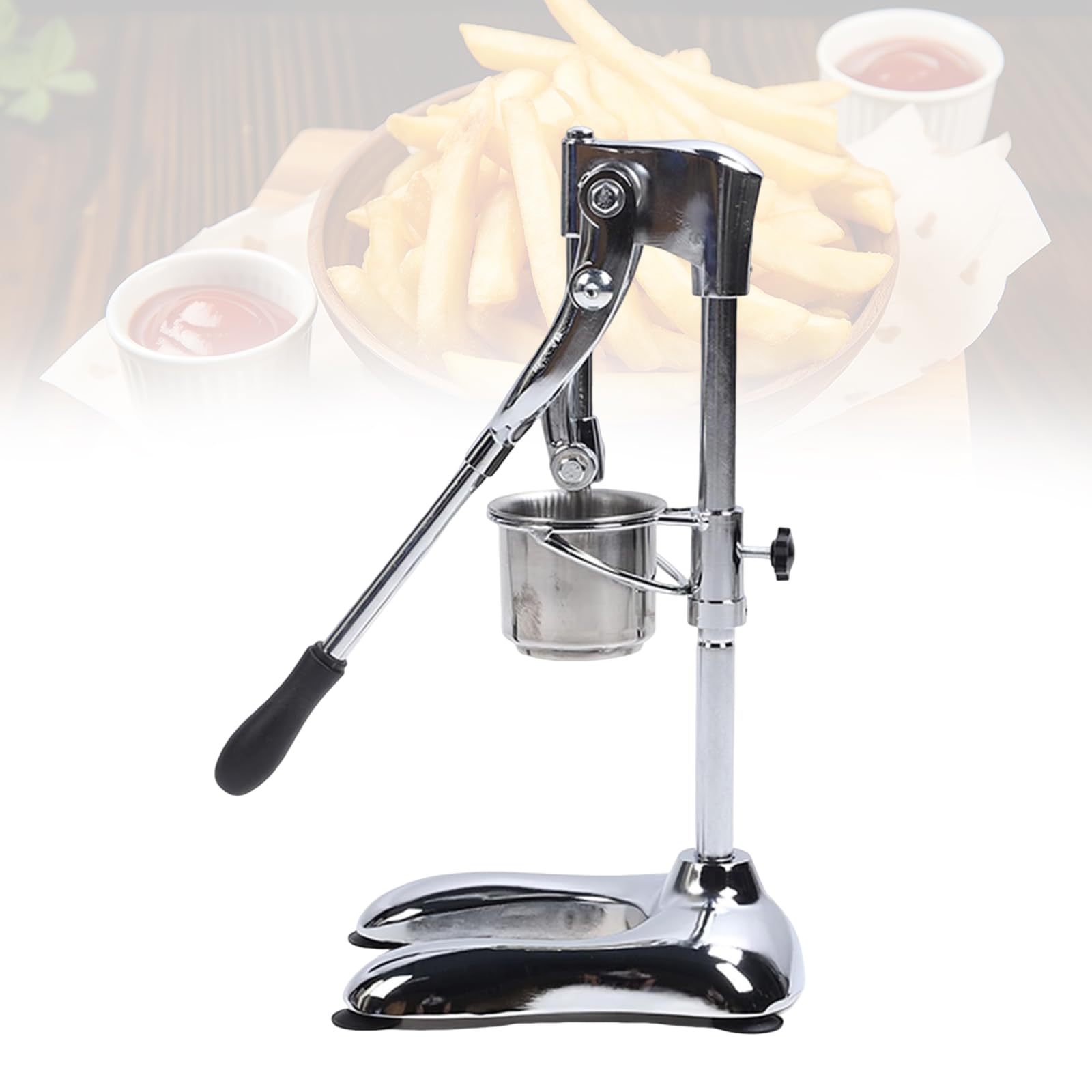 Extrusora Manual De Patatas Fritas Largas De Acero Inoxidable, Profesional, Prensa Uniformemente, 30 Cm, Para Hacer Patatas Fritas Extralargas En Restaurantes De Comida Rápida Y Cocinas