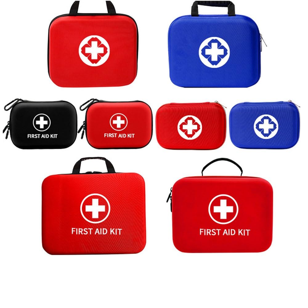 Botiquín de primeros auxilios, Bolsa de Almacenamiento para Desfibrilador Médico con Logotipo de Cruz Roja, Botiquín de Primeros Auxilios para Hospitales y Espacios Públicos(Red,23 * 18 * 8cm)