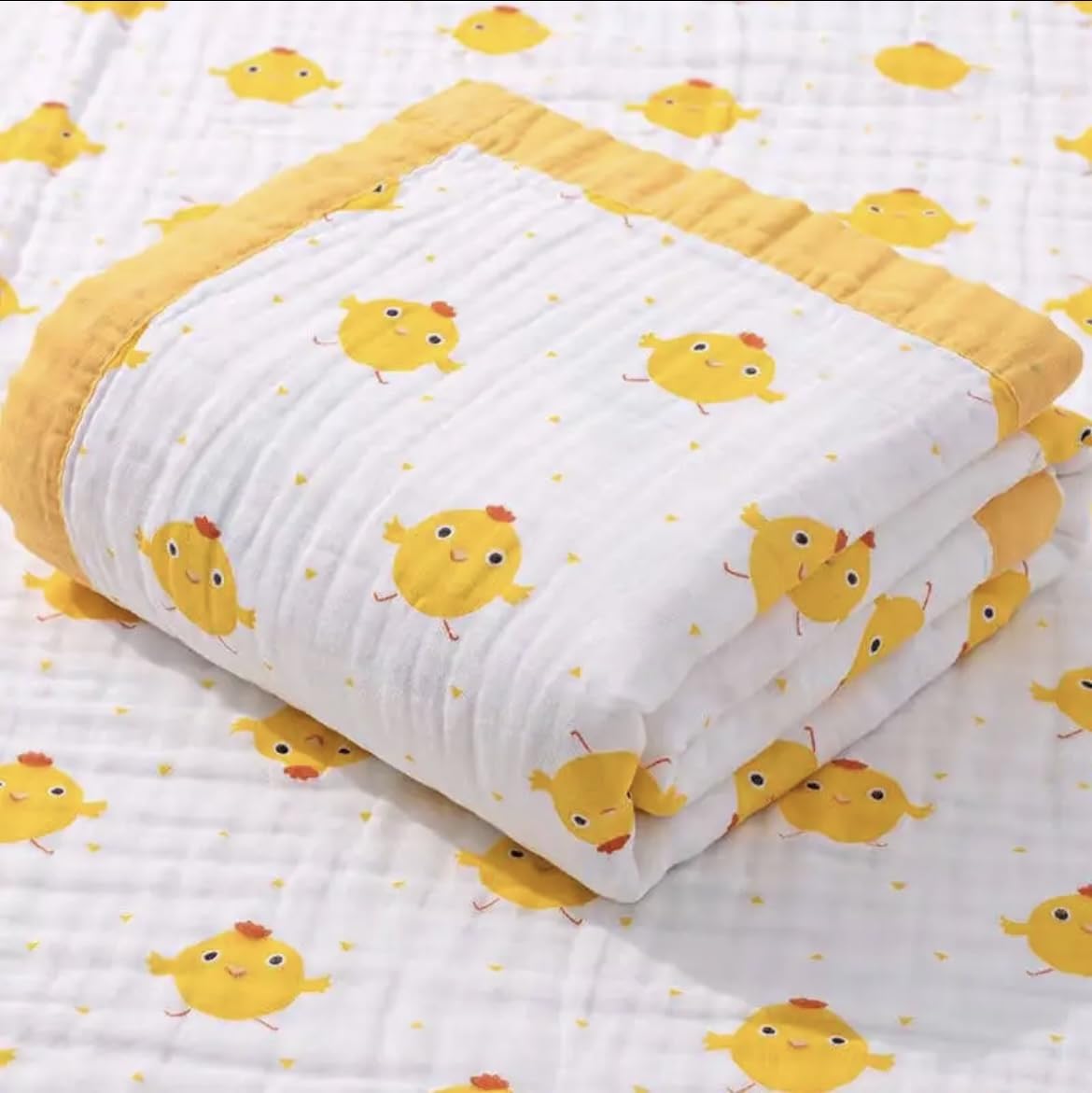heartbury Manta de muselina 100% algodón orgánico de 6 capas ultrasuave para bebé, toalla de baño para bebé recién nacido, 110 x 110 cm (0-3 años)