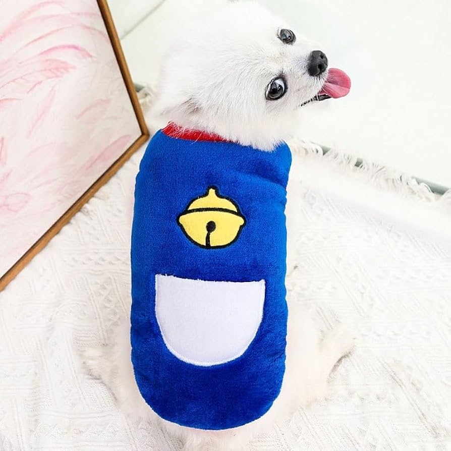 XL ⑨インディゴブルー×鈴 犬服 秋冬 ふわもこフリース Amazon | RIOSTUDIO 犬服 秋冬 パピーサイズ有 犬の服 秋 冬