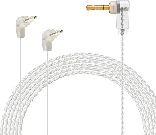 OKCSC Aurora リケーブル EXK イヤホンケーブル 2.5㎜ バランス接続 極細タイプ Sony用 イヤホンケーブル MDR-EX1000・MDR-EX600・MDR-EX800ST等 EXシリーズイヤホンに適合 2芯 高純度OFC銀メッキ 長さ120cm
