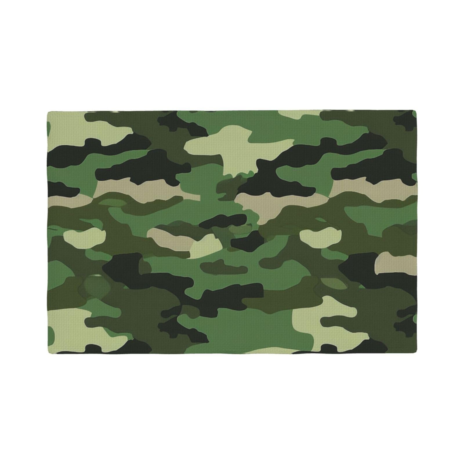Sets de table antidérapants anti-tache lot de 6 tapis de table camouflage 45x30 cm