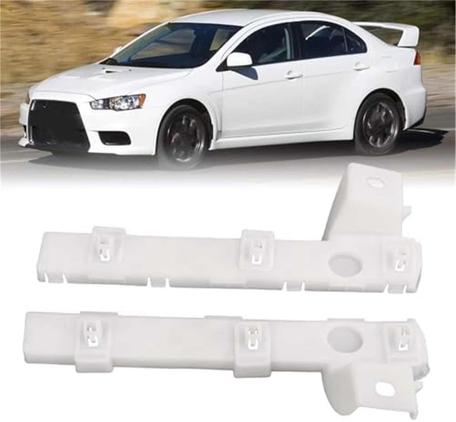 Wsporniki ustalające zderzaka, dla Mitsubishi dla Lancer z wyjątkiem Evo 2008 2017 6400F549 Zewnętrzne wsparcie konsoli