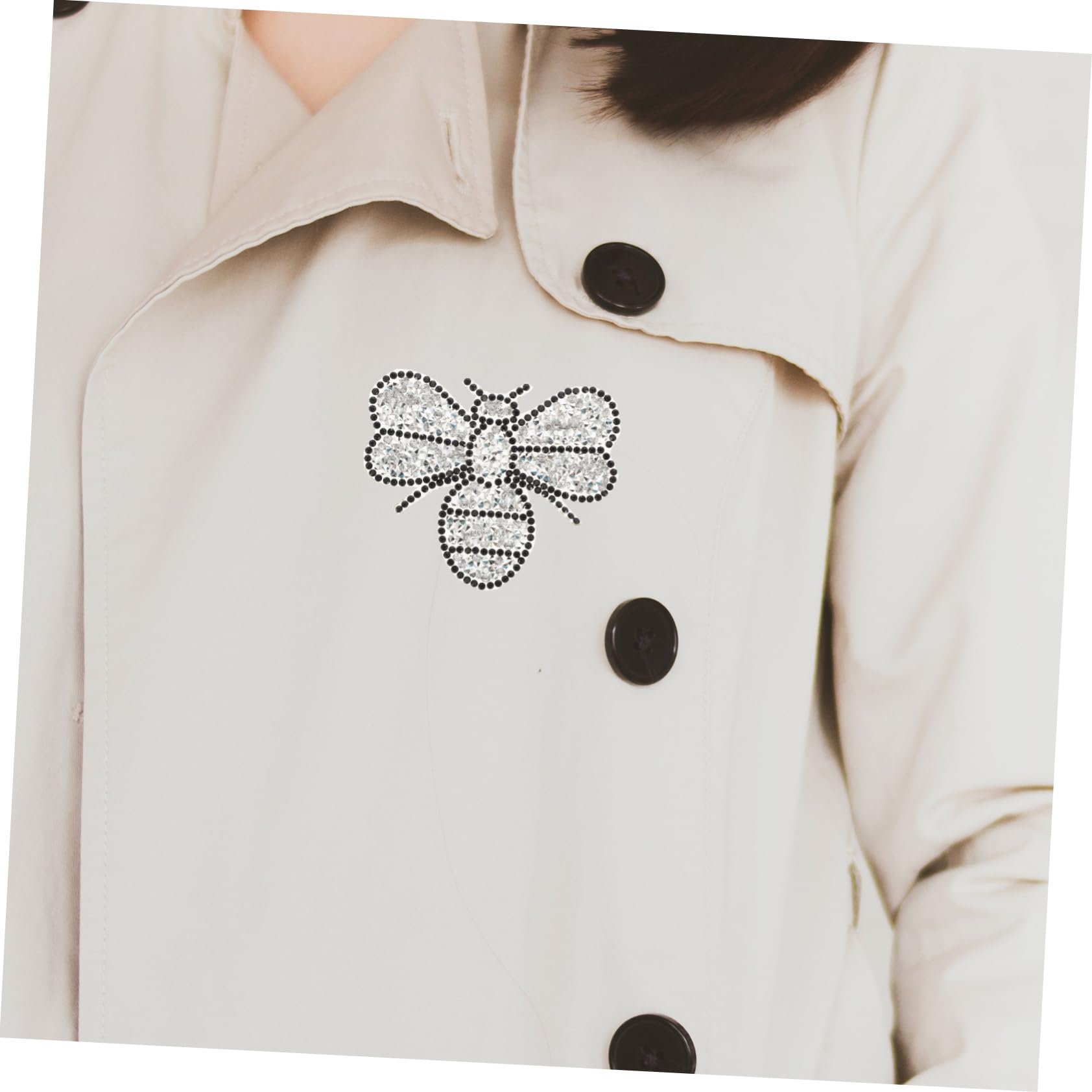 NUOBESTY 40pièces Patches Thermocollants Décoratifs Multifuntionnels Pour Vêtements Chapeaux Et Patches Résistants à Usure Argenté