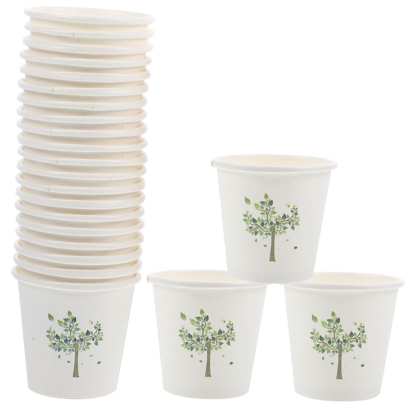 EXCEART Vasos desechables de papel 3 oz 60ml, 500 unidades para fiestas y bodas, diseño simple y seguro, aptos para bebidas y recepciones