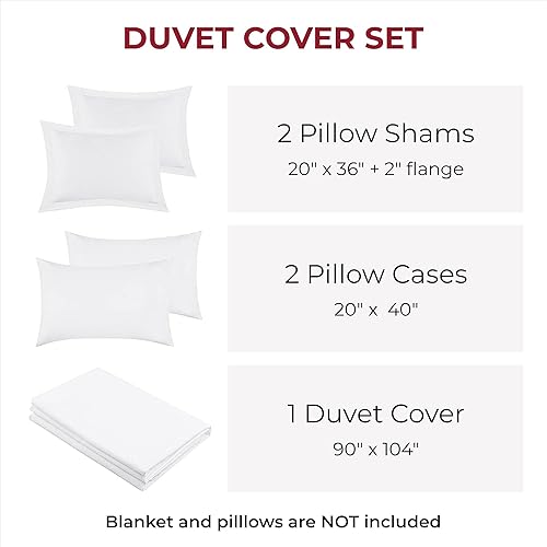 Miniatura 6 de Mellanni - Juego de funda de edredón de microfibra suave de doble cepillado, cierre de botones y corbatas de esquina, resistente a las arrugas