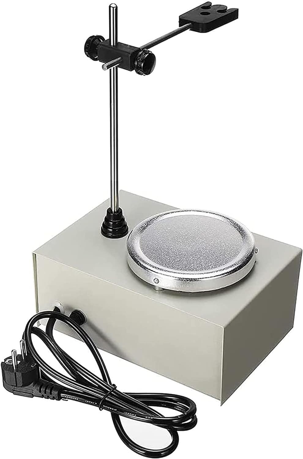 Magnetischer Heizrührer, 1000 ml elektromagnetischer Heizrührer, einstellbare Temperatur und Geschwindigkeit, Heizplatte aus Aluminiumlegierung, professionelle Laborausrüstung, für das Schul