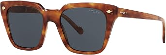 Vogue Eyewear Man Sunglasses Black Frame, Dark Grey Lenses, 50MM