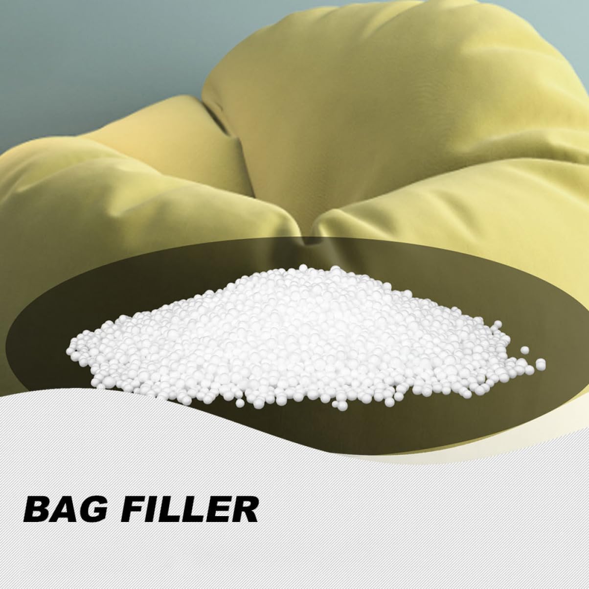 1 Pack Bean Bag Refill Beads Filling for Cushions Beds Crafts Safe Gentle Material for Indoor Scenes Creative Projects