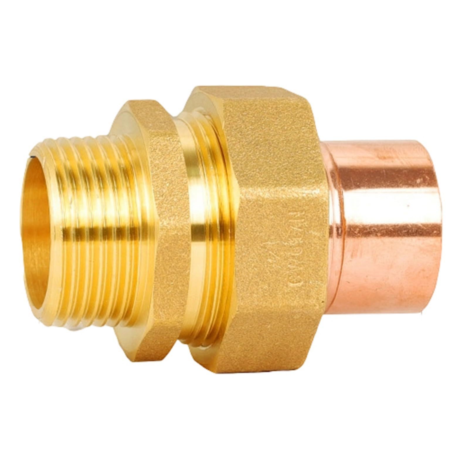 Brass End Feed Fitting Union Connector Coupler Adapter for HVAC Hot Cold Water Agricultural Irrigation Union Connector Coupler Adapter