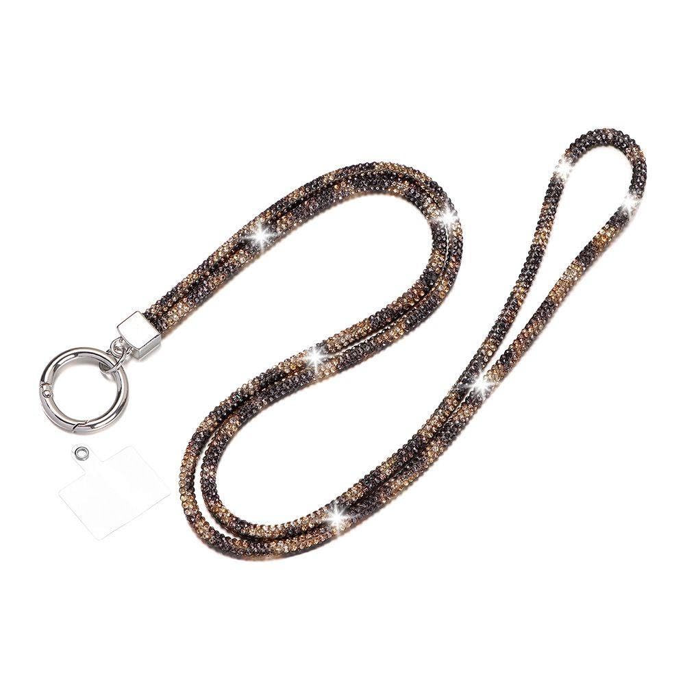 Handy-Armband Mit Erdbeer-Charm & Perlen – Anti-Verlust-Schlüsselband, 14 Cm, Rosa-weiß, Für Frauen & Mädchen