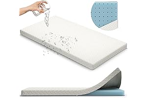 Sleepah 2” Memory Foam Crib Mattress Topper: Comfort + Protection for Your Little One