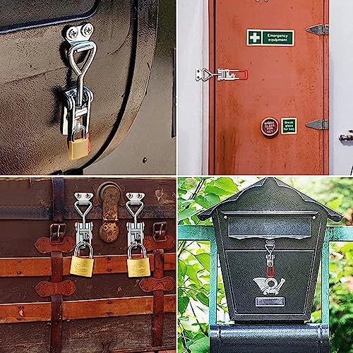 10 Stück Spannverschluss, Kistenverschluss Spannverschluss, Hebel Verschluss Hebel Kistenverschluss Eckbefestigung Sicherheitsschnalle Türriegel für Kisten Schrank Schublade Tür Fenster 100 kg