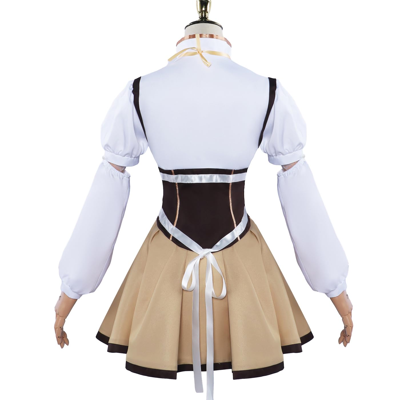 Tomoe Mami Cosplay Costume Completo con Parrucca Anime Puella Magi Madoka Magica Cosplay Costume Mami Uniforme Natale Halloween Carnevale Party Stage Performance Adulto