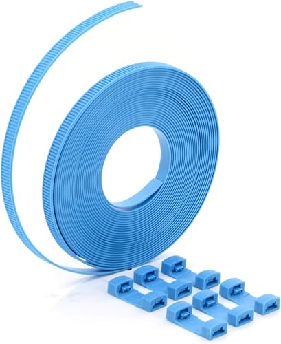 Bridas de nailon para atar carga de equipaje, rollo de cable ultra largo de 26.2 ft con conectores, sin tijeras, 1 unidadpaquete