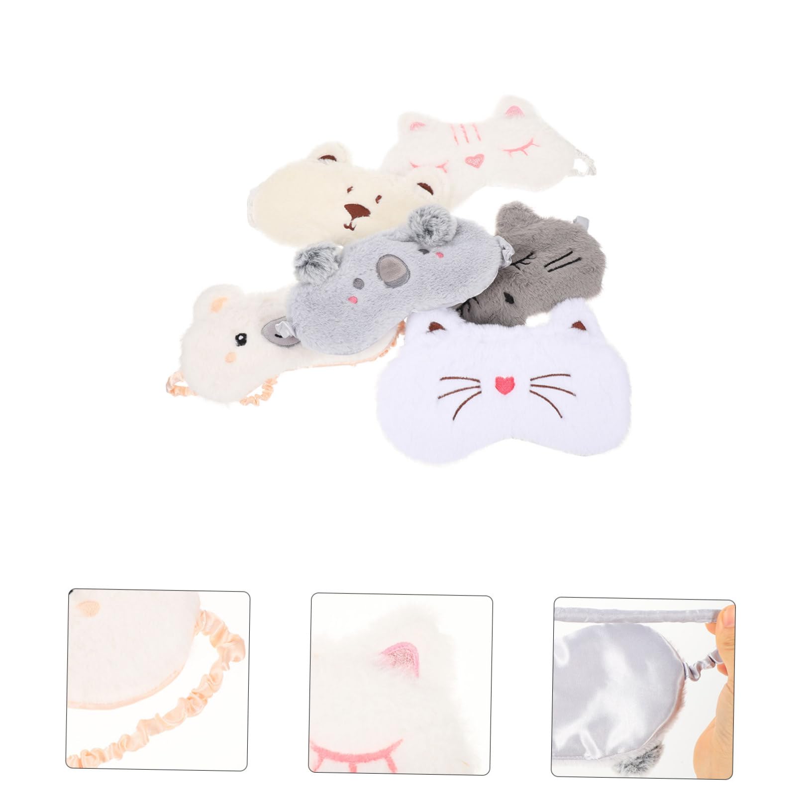 minkissy 12stücke Teiliges Cartoon Augenmaske Leichte Atmungsaktive Schlafmaske Für Entspannten Schlaf Für Reisen Büro Und Outdoor Lichtundurchlässig Und Hautfreundlich