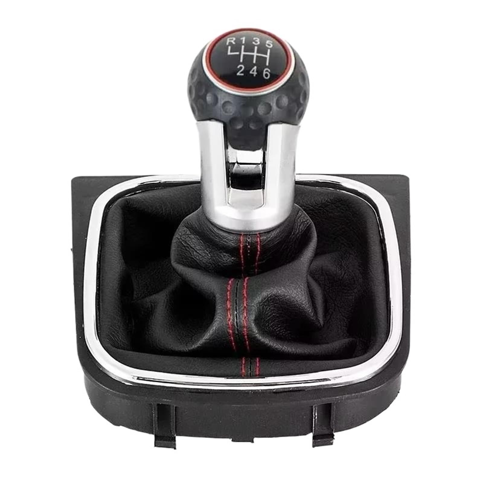 Uieowhn 6 Speed Car Gear Knob For Golf 5 Mk5 R32 Gtd Gti Golf 6 Mk6 R20 2004-2013 Car Gear Stick Knobs(6 Speed)