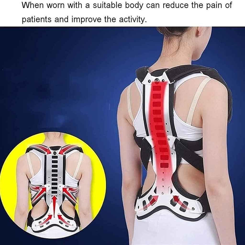 Wirbelsäulenkorrektoren Für Männer Und Frauen, Einstellbare Wirbelsäulenorthesen Für Kyphose Camelback Thoracic Support Schmerzlinderung(M)