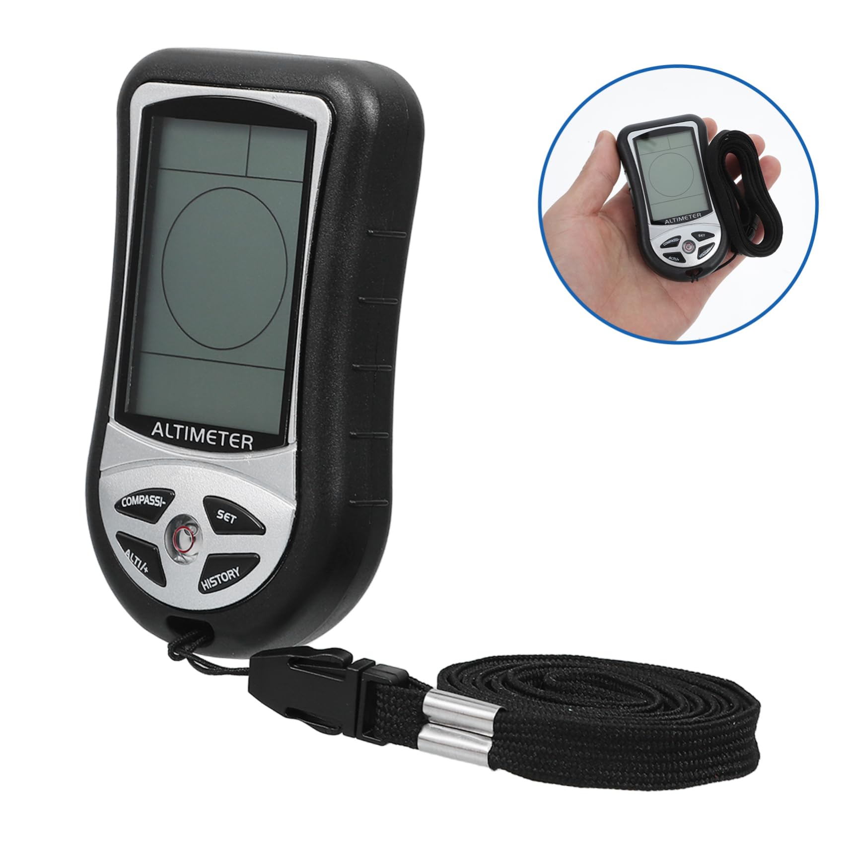 HEMOTON Barometro Portatile Elettronica Misuratore Meteorologico Per Pressione Temperatura e Vento Per Campeggio e