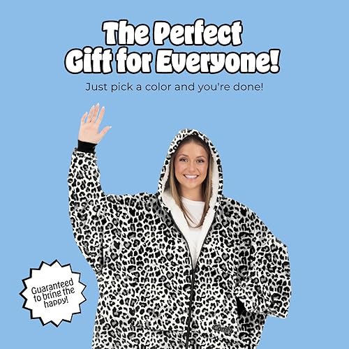 Miniatura 133 de THE COMFY Original - Manta de forro polar de microfibra con forro sherpa, diseño de gran tamaño con capucha y bolsillo de Shark Tank Aqua