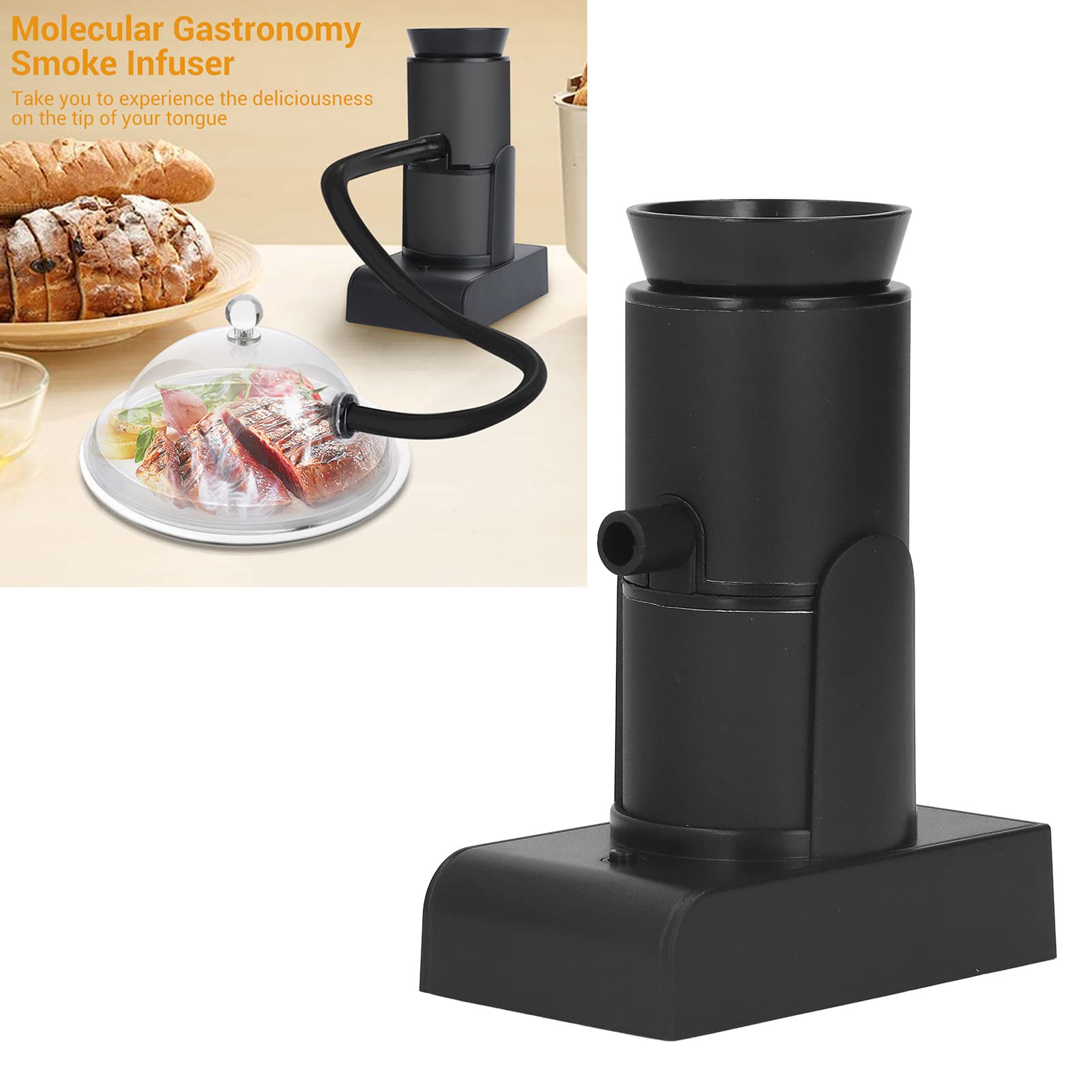 Sorandy Affumicatore Portatile, Infusore per Fumo Portatile, Affumicatore per Alimenti con Trucioli di Legno Dal Design Facile da Usare, Ideale per Cocktail, Carne, Formaggio, Verdure e Interna