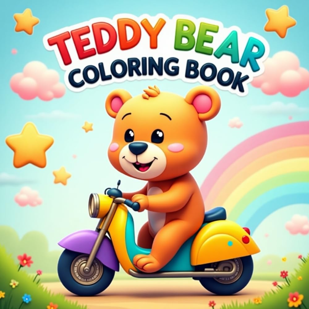 Teddy Bear Coloring Book for Kids: A Fun and Adorable Teddy Bear Coloring Book with Easy Designs for Toddlers and Preschoolers