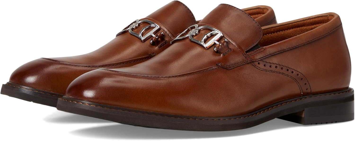 Stacy Adams Mens Slip-On - Comfortable Moc Toe Design