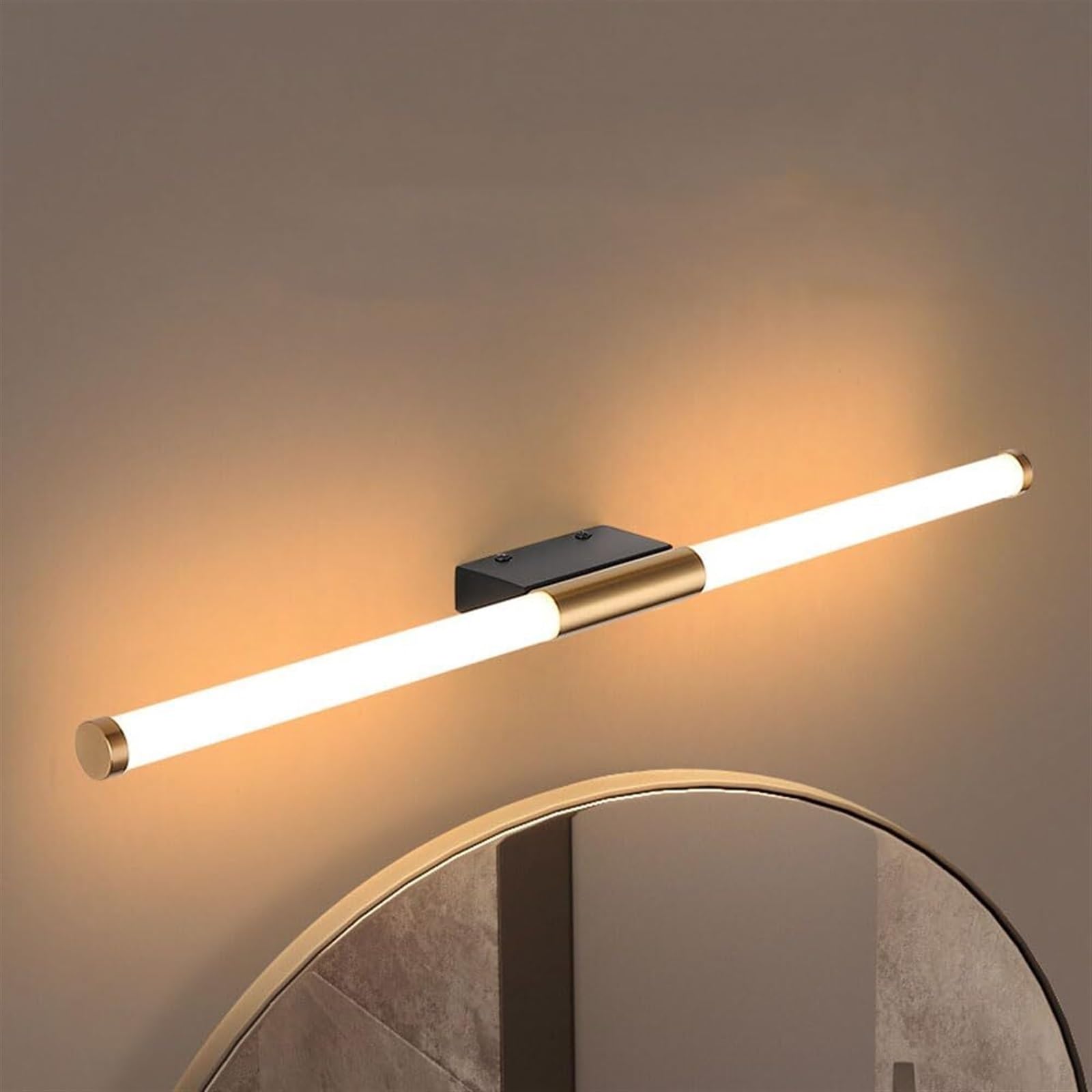 HLTYGWX Kinkiety Kinkiety Liniowy kinkiet LED Akrylowy klosz Kinkiet LED Możliwość przyciemniania Kinkiet ścienny Łazienka Vanity Light do kuchni Salon Przedpokój Szafka Ganek-69cm(69cm)