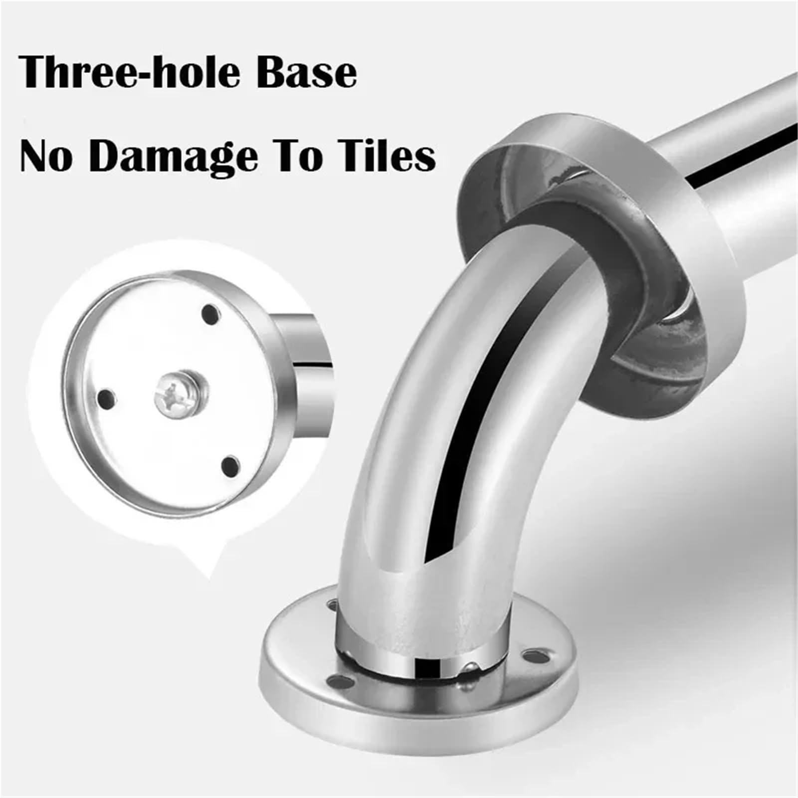 Barras de Apoyo para baños Pasamanos De Inodoro Barra De Apoyo Asa De Apoyo De Seguridad para Ducha Toallero Asa De Ducha Asa De Ayuda De Seguridad Toallero(40cm)