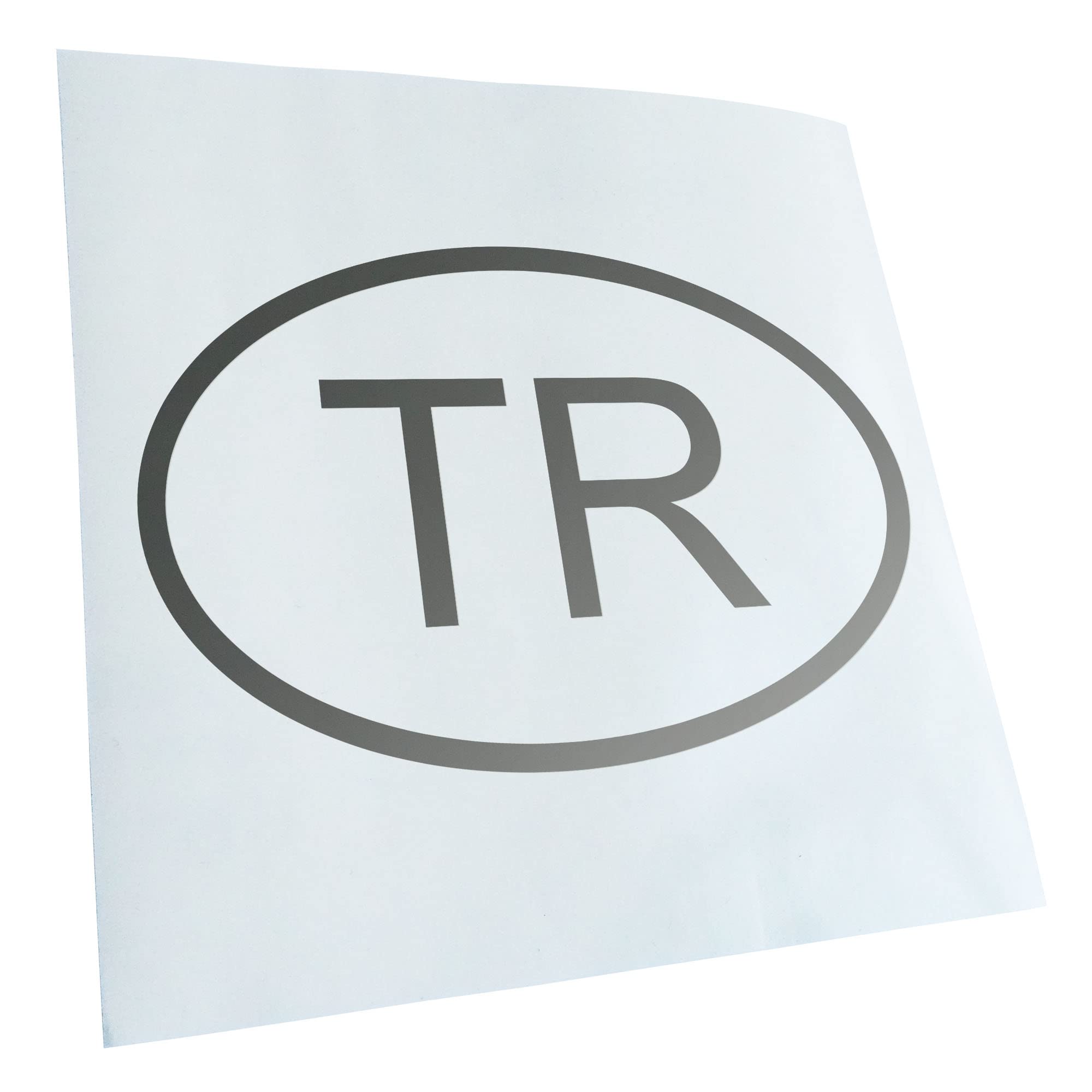 Kiwistar Silver-90 - Car Sticker - Silver - 50 X 33 Cm Turkey Tr - Rear Window Car Sticker Weatherproof For Car Truck Moped Truck - Sticker Exterior Self-Adhesive Tuning Accessories For Window Vehicle Window