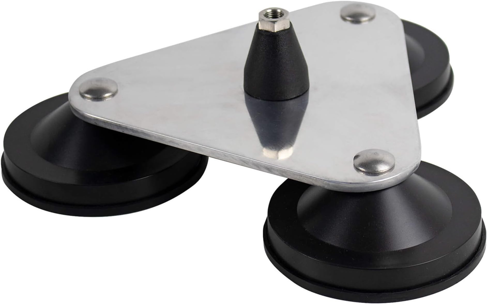 Bolton Technical Tri-Mag Antenna Mount | 3/8" x 24 Threaded Antenna Mount | 4" Ceramic 8-Pole Magnets with Rubber Pads…