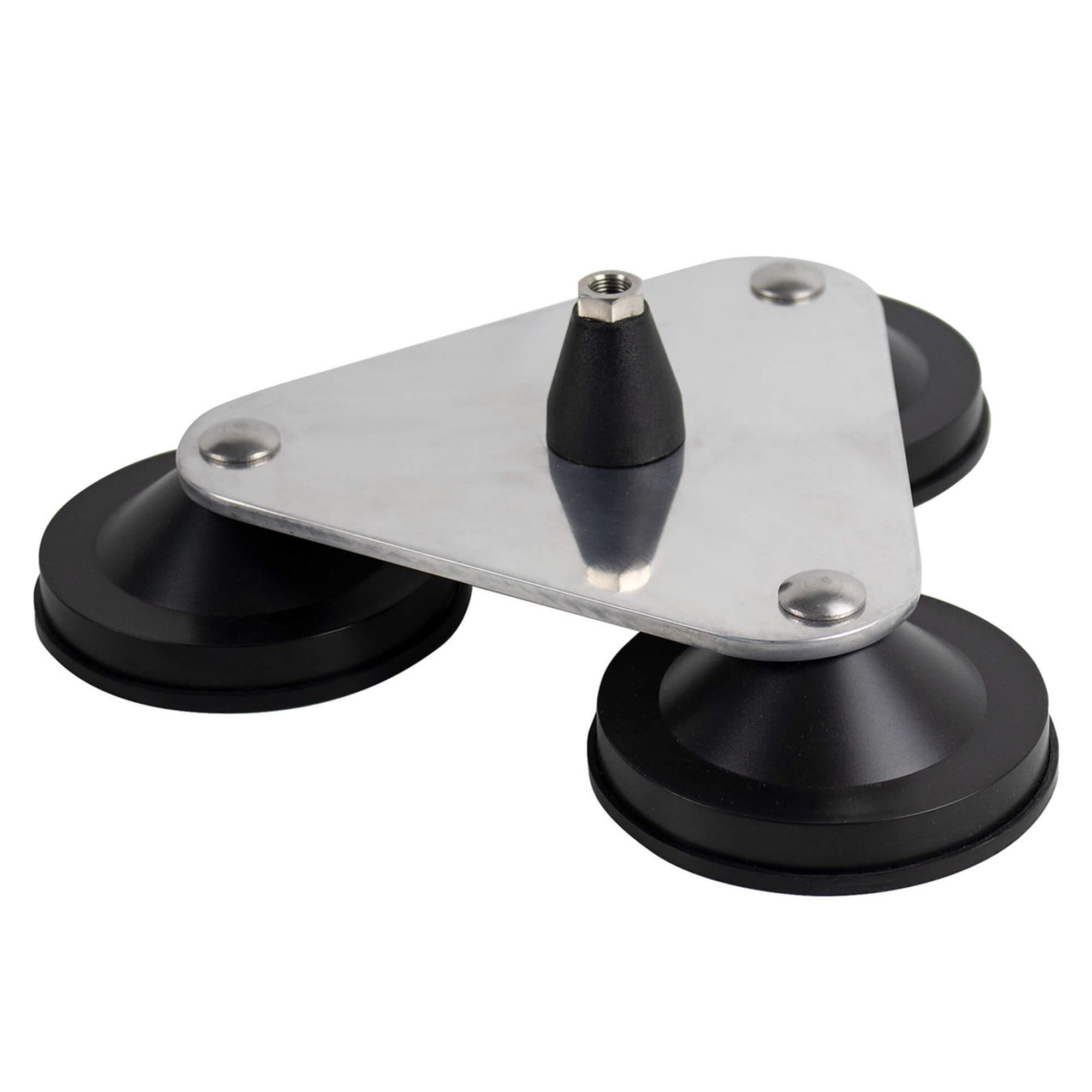 Bolton Technical Tri-Mag Antenna Mount | 3/8" x 24 Threaded Antenna Mount | 4" Ceramic 8-Pole Magnets with Rubber Pads…