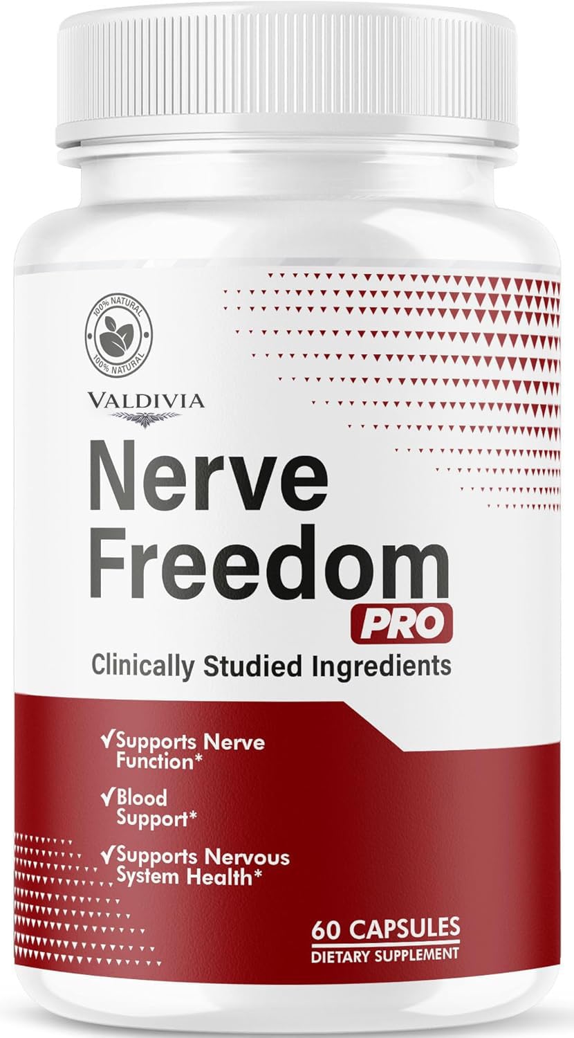 Nerve Freedom Pro - NerveFreedom Pro Capsules, Supplement Support, NerveFreedom All Natural Ingredients, Health Support Advanced Formula, 60 Capsules for 1 Month