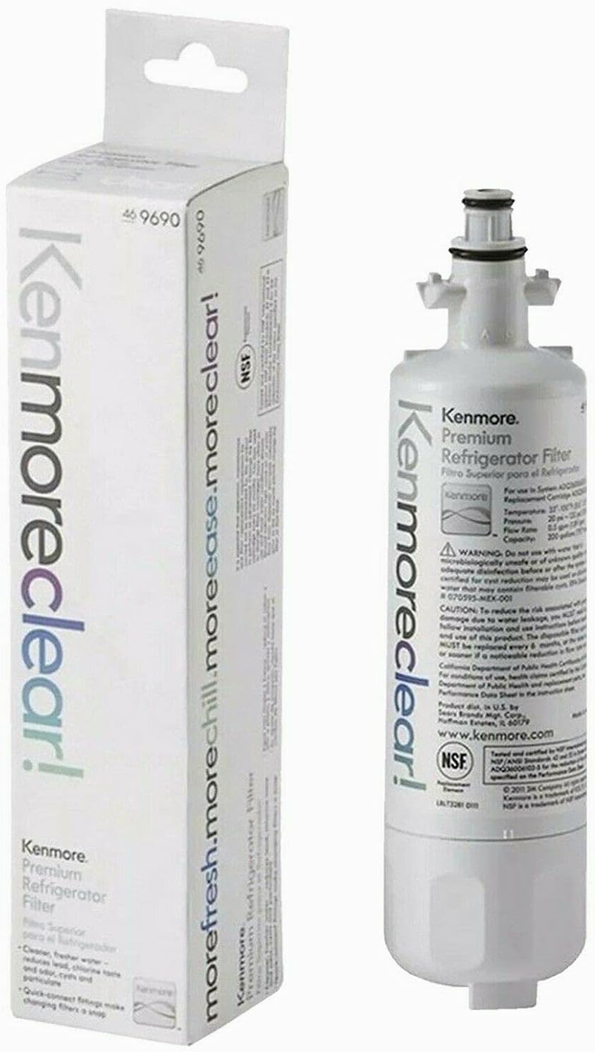 9690 Water Filter Compatible with 1 Pack 9690 Kenmore 46