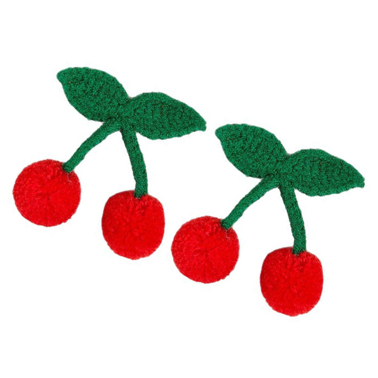 YUXITA 2Pcs Elegant Plush Fruit Hair Clip For Women Nonslip Barrettes Fashion Hairpin For Daily Use And Special Occasion